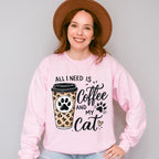 All I Need Is Coffee And My Cat - Cats Unisex Crewneck T-Shirt Sweatshirt Hoodie