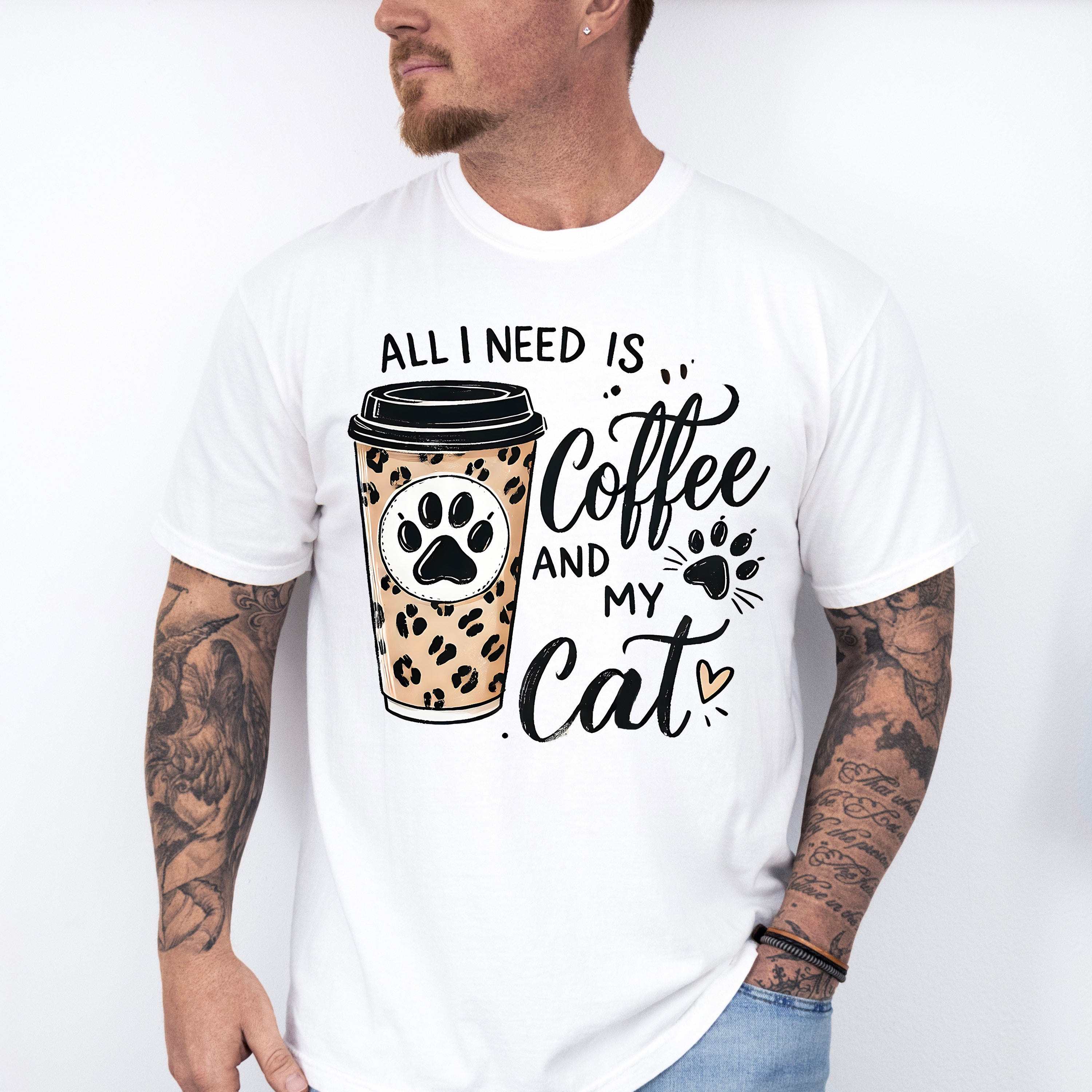 All I Need Is Coffee And My Cat - Cats Unisex Crewneck T-Shirt Sweatshirt Hoodie