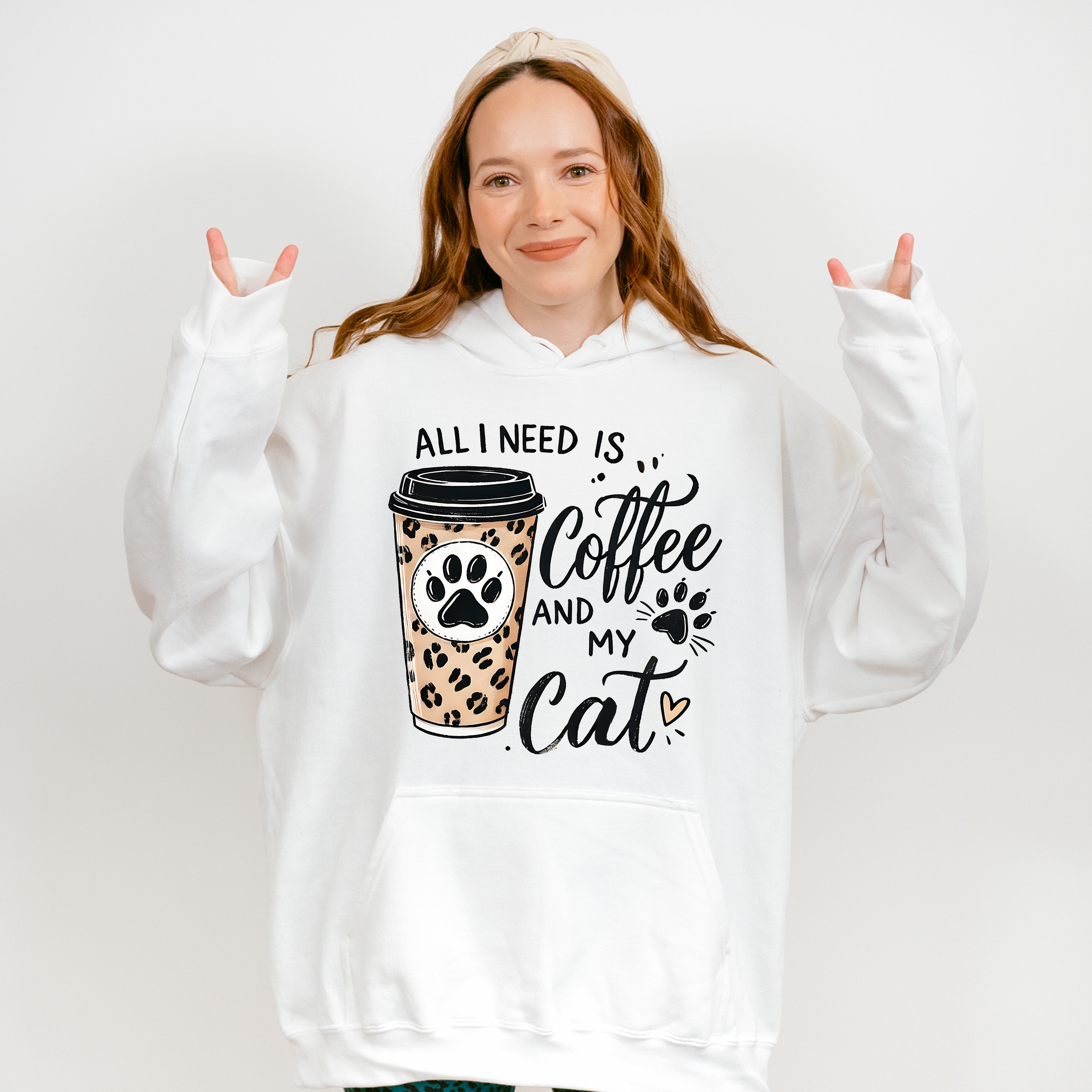 All I Need Is Coffee And My Cat - Cats Unisex Crewneck T-Shirt Sweatshirt Hoodie
