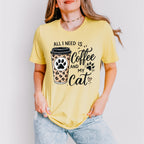 All I Need Is Coffee And My Cat - Cats Unisex Crewneck T-Shirt Sweatshirt Hoodie
