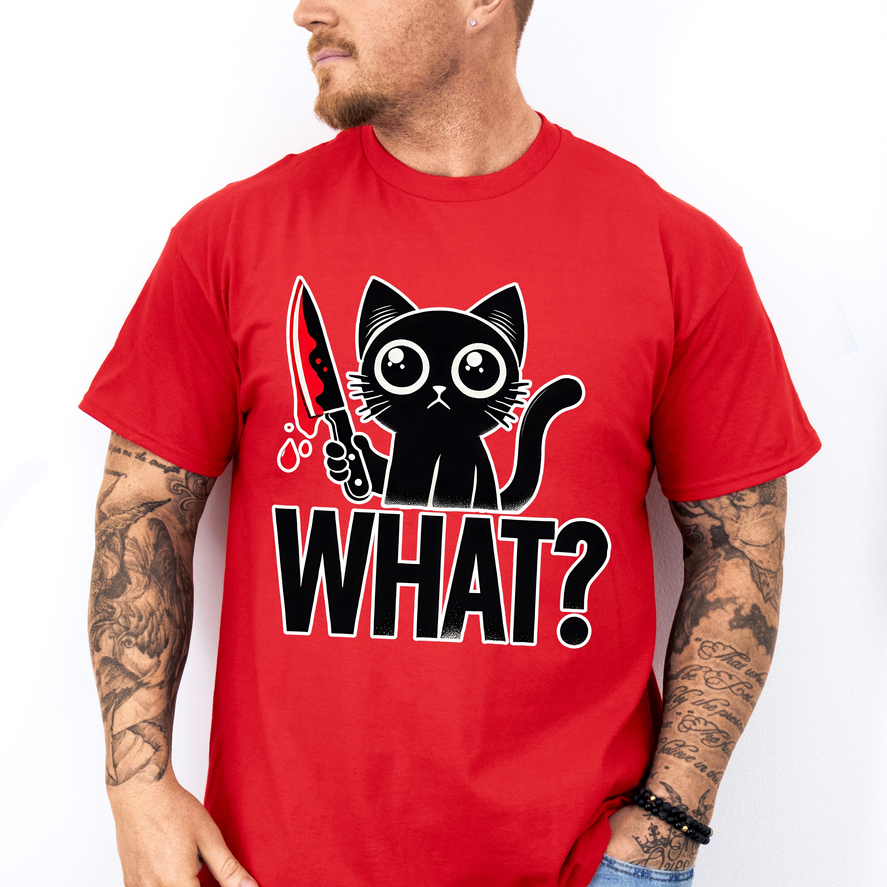 What Cat Knife Design - Cats Unisex Crewneck T-Shirt Sweatshirt Hoodie