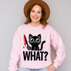 What Cat Knife Design - Cats Unisex Crewneck T-Shirt Sweatshirt Hoodie