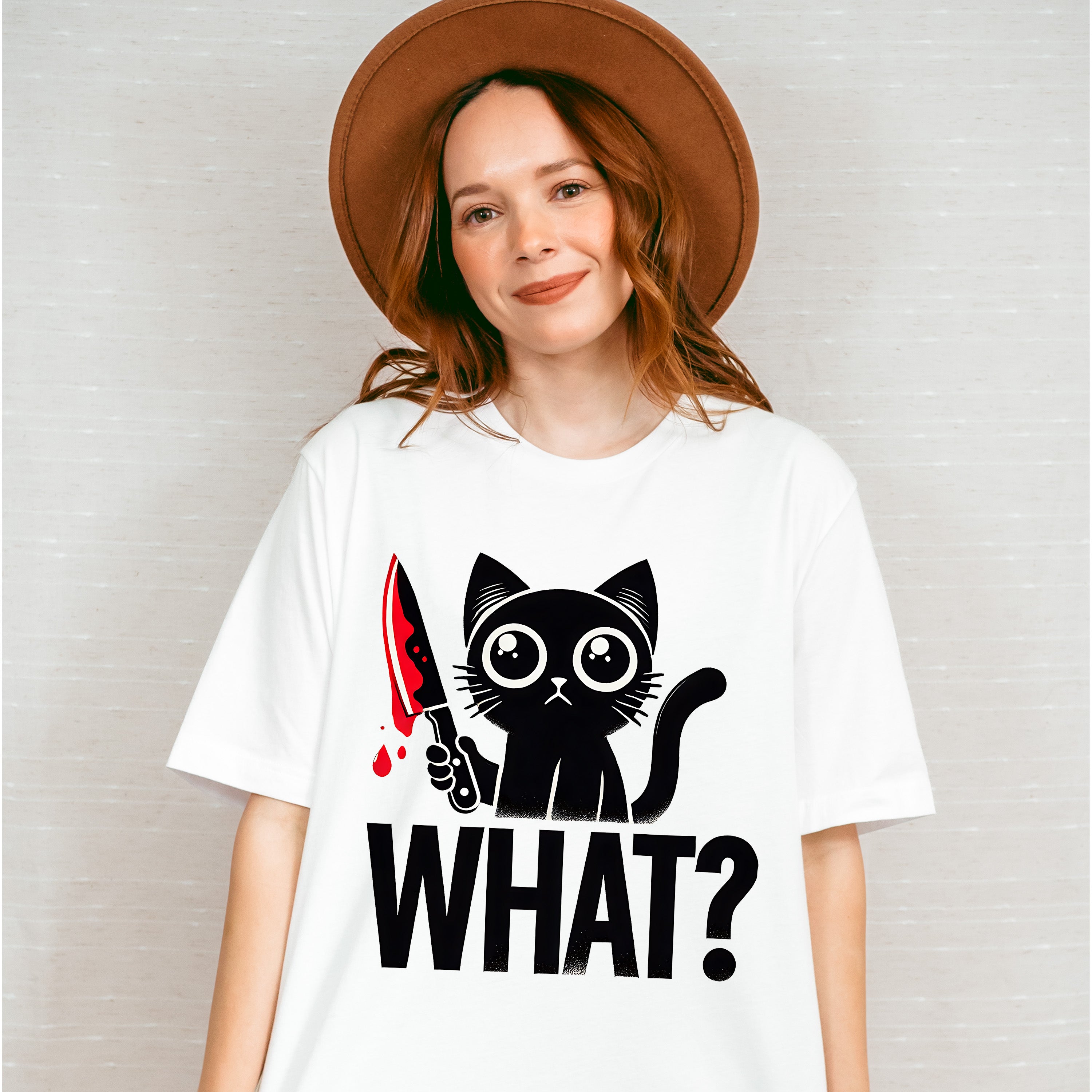 What Cat Knife Design - Cats Unisex Crewneck T-Shirt Sweatshirt Hoodie