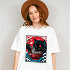 Cat Eating Ramen - Cats Unisex Crewneck T-Shirt Sweatshirt Hoodie