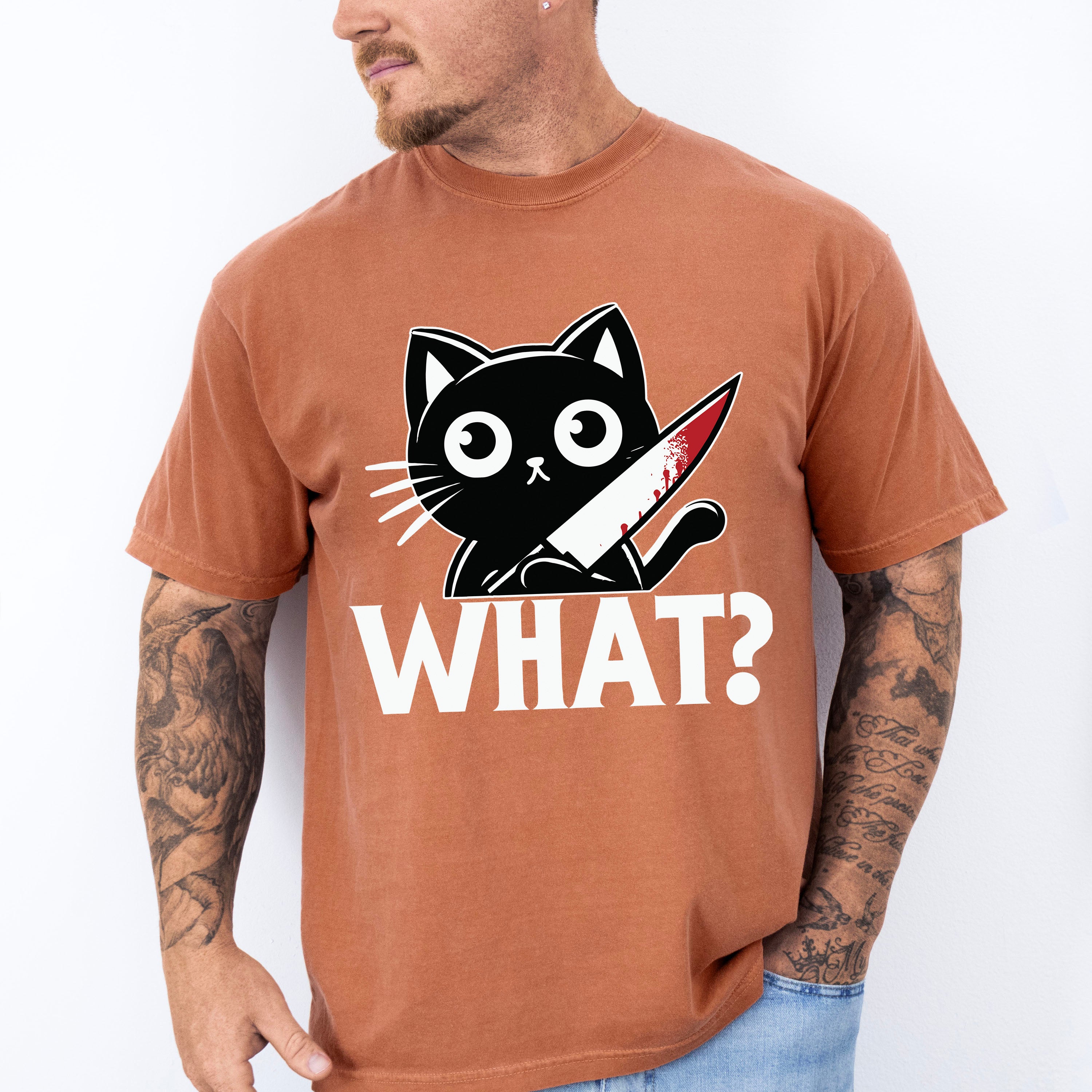 What Black Knife Cat - Cats Unisex Crewneck T-Shirt Sweatshirt Hoodie