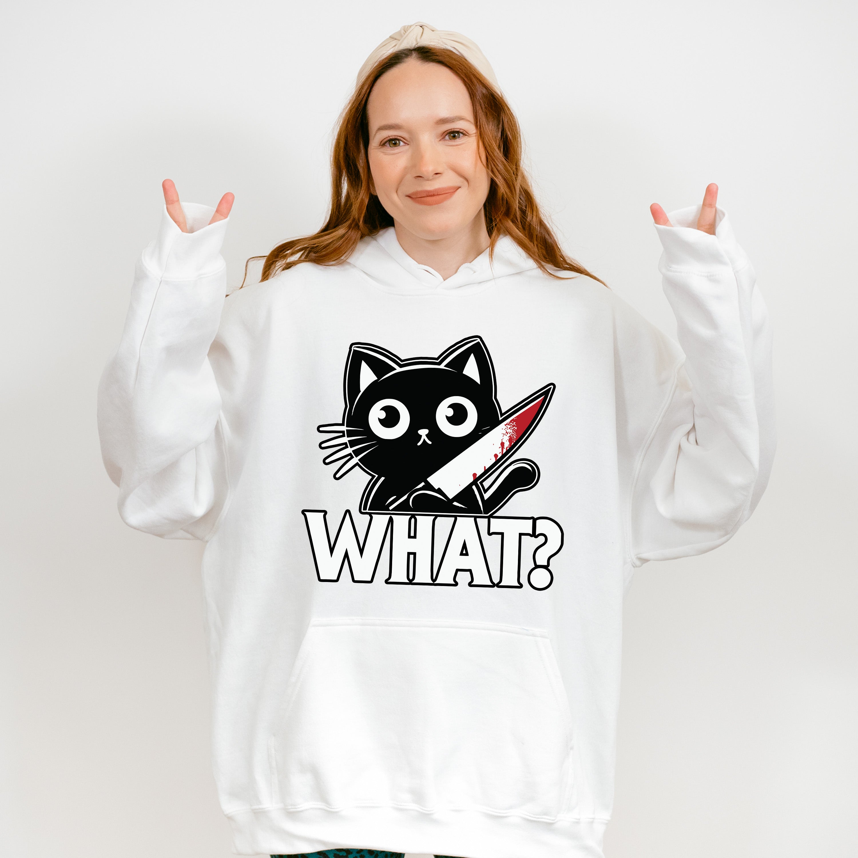 What Black Knife Cat - Cats Unisex Crewneck T-Shirt Sweatshirt Hoodie