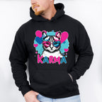 Karma Heart Glasses Cat Design - Cats Unisex Crewneck T-Shirt Sweatshirt Hoodie