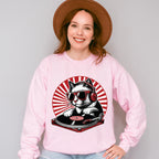 Cat DJ Turntable Design - Cats Unisex Crewneck T-Shirt Sweatshirt Hoodie