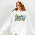 Cups Design - Hanukkah Unisex Crewneck T-Shirt Sweatshirt Hoodie
