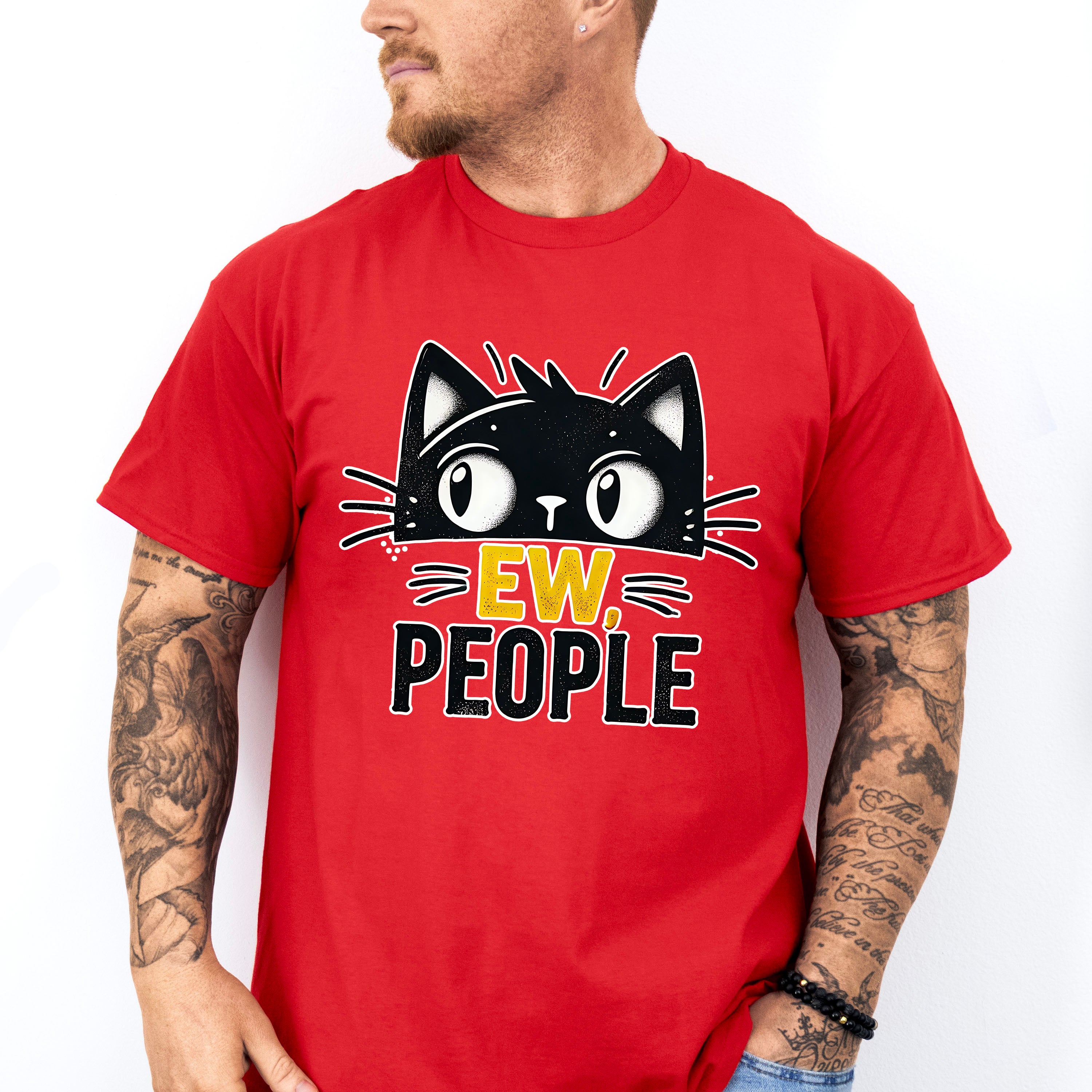 Ew People - Cats Unisex Crewneck T-Shirt Sweatshirt Hoodie