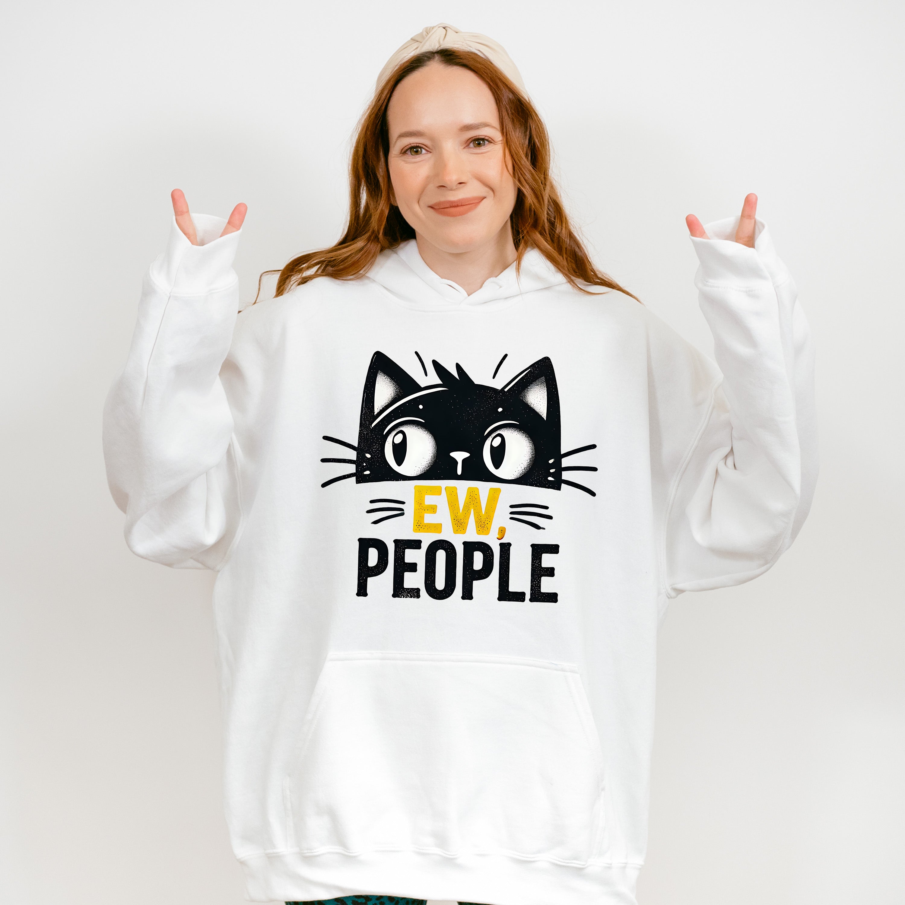 Ew People - Cats Unisex Crewneck T-Shirt Sweatshirt Hoodie
