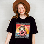 I Like Cats And Coffee And Maybe Three People - Cats Unisex Crewneck T-Shirt Sweatshirt Hoodie