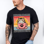 I Like Cats And Coffee And Maybe Three People - Cats Unisex Crewneck T-Shirt Sweatshirt Hoodie