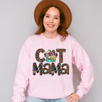 Cat Mama Leopard Print Design - Cats Unisex Crewneck T-Shirt Sweatshirt Hoodie
