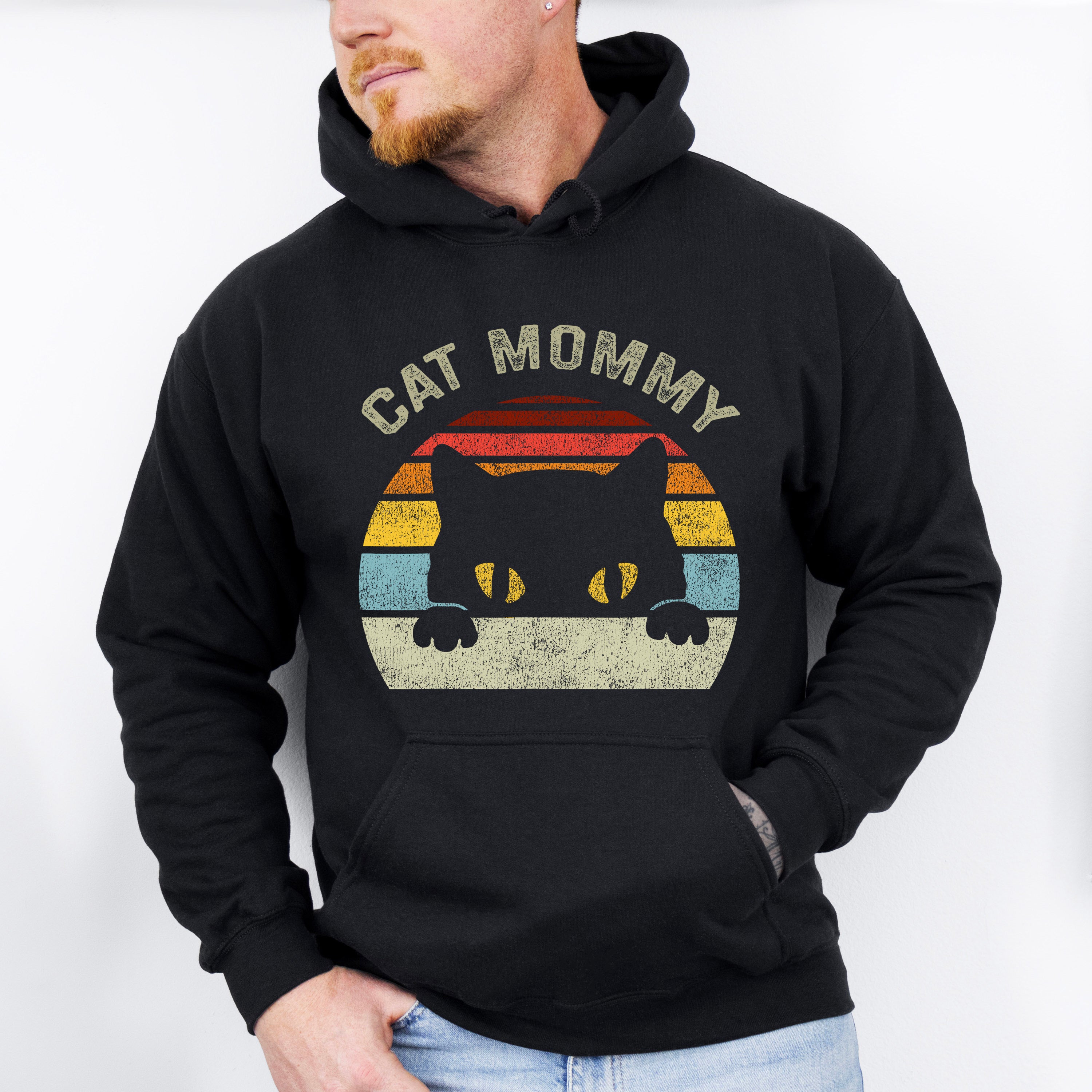 Cat Mommy Colorful Design - Cats Unisex Crewneck T-Shirt Sweatshirt Hoodie