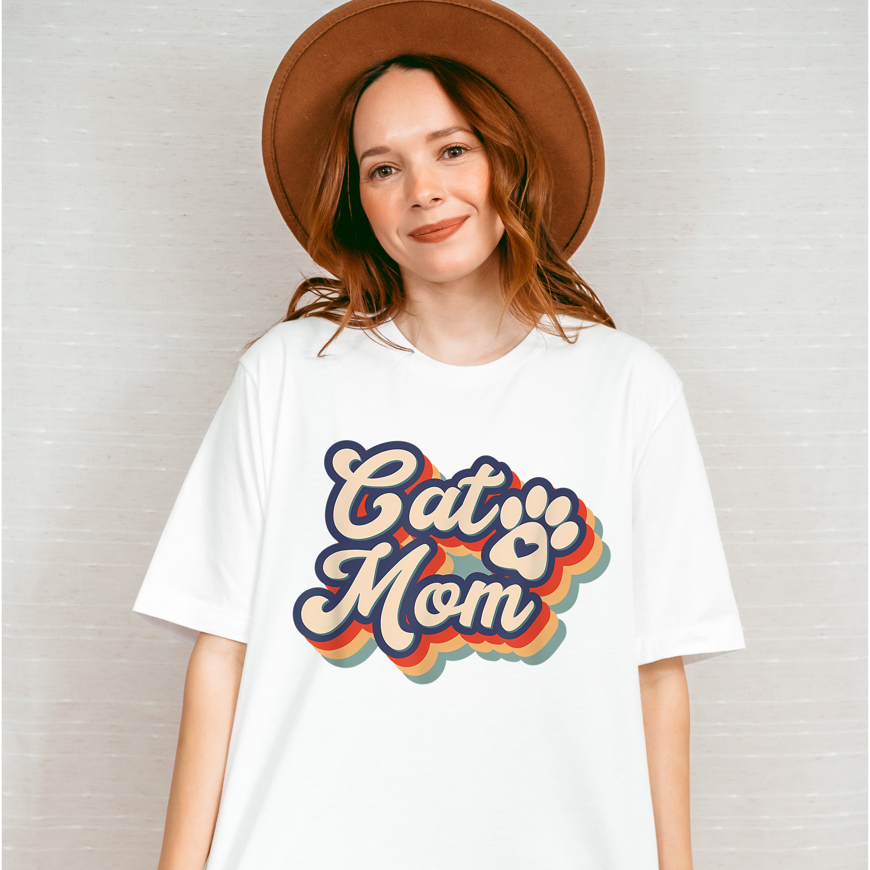 Cat Mom Paw Design - Cats Unisex Crewneck T-Shirt Sweatshirt Hoodie