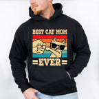 Best Cat Mom Ever Cool Cat Design - Cats Unisex Crewneck T-Shirt Sweatshirt Hoodie