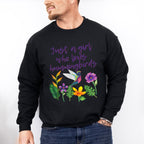 Just A Girl Who Loves Hummingbirds - Birds Unisex Crewneck T-Shirt Sweatshirt Hoodie