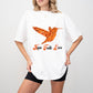 Hope Faith Love Orange Hummingbird Design - Birds Unisex Crewneck T-Shirt Sweatshirt Hoodie