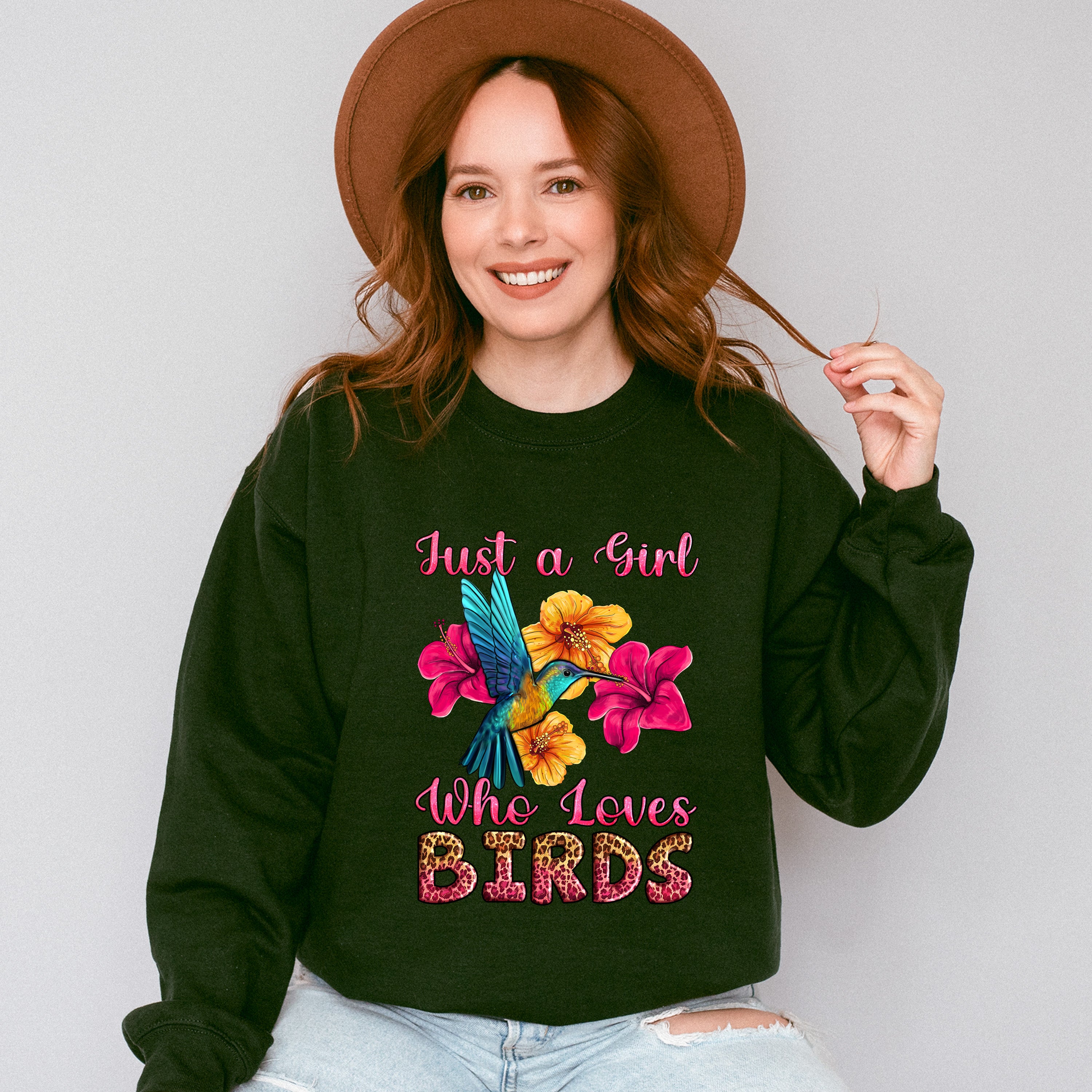 Just A Girl Who Loves Birds - Birds Unisex Crewneck T-Shirt Sweatshirt Hoodie