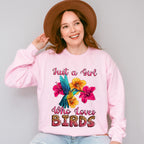 Just A Girl Who Loves Birds - Birds Unisex Crewneck T-Shirt Sweatshirt Hoodie