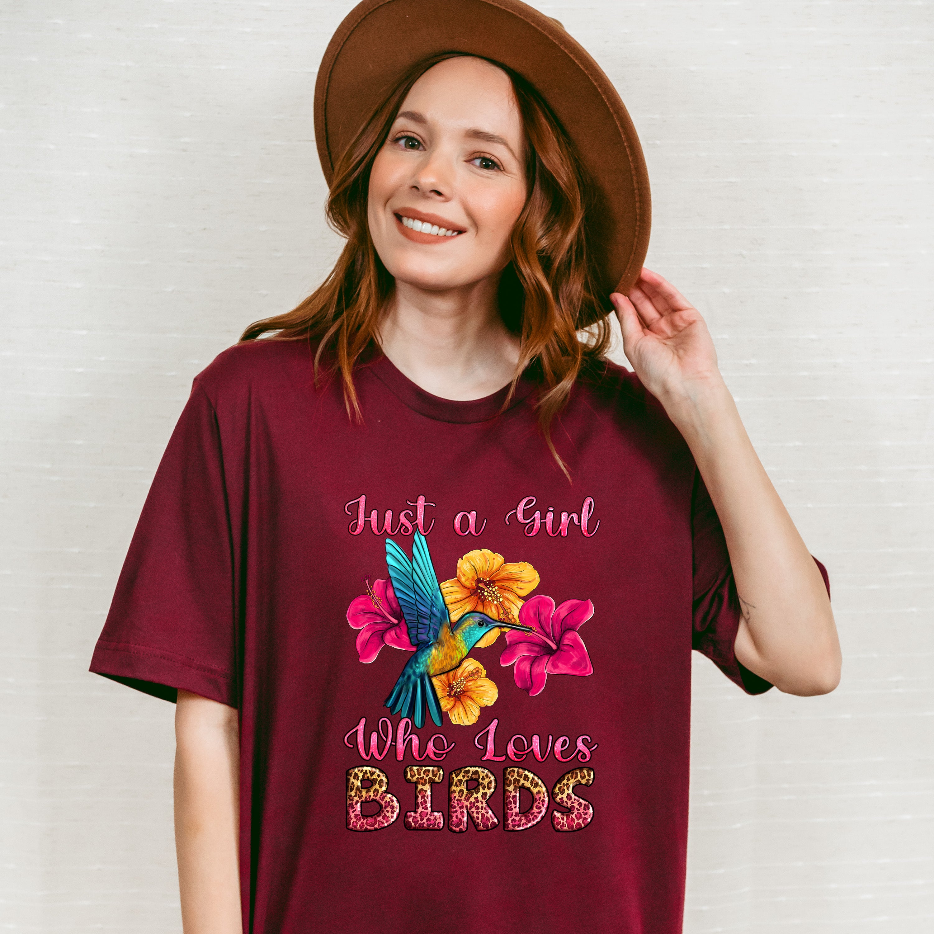 Just A Girl Who Loves Birds - Birds Unisex Crewneck T-Shirt Sweatshirt Hoodie