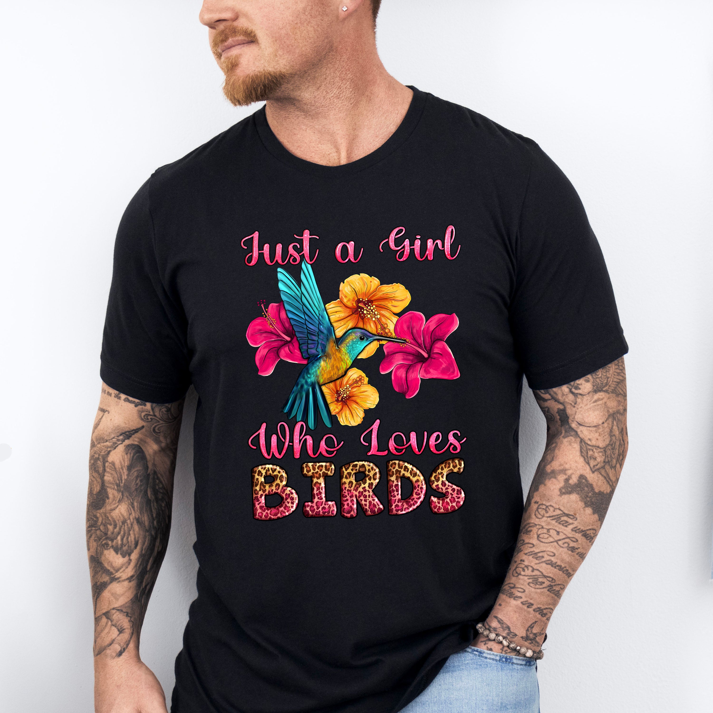 Just A Girl Who Loves Birds - Birds Unisex Crewneck T-Shirt Sweatshirt Hoodie
