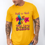 Just A Girl Who Loves Birds - Birds Unisex Crewneck T-Shirt Sweatshirt Hoodie