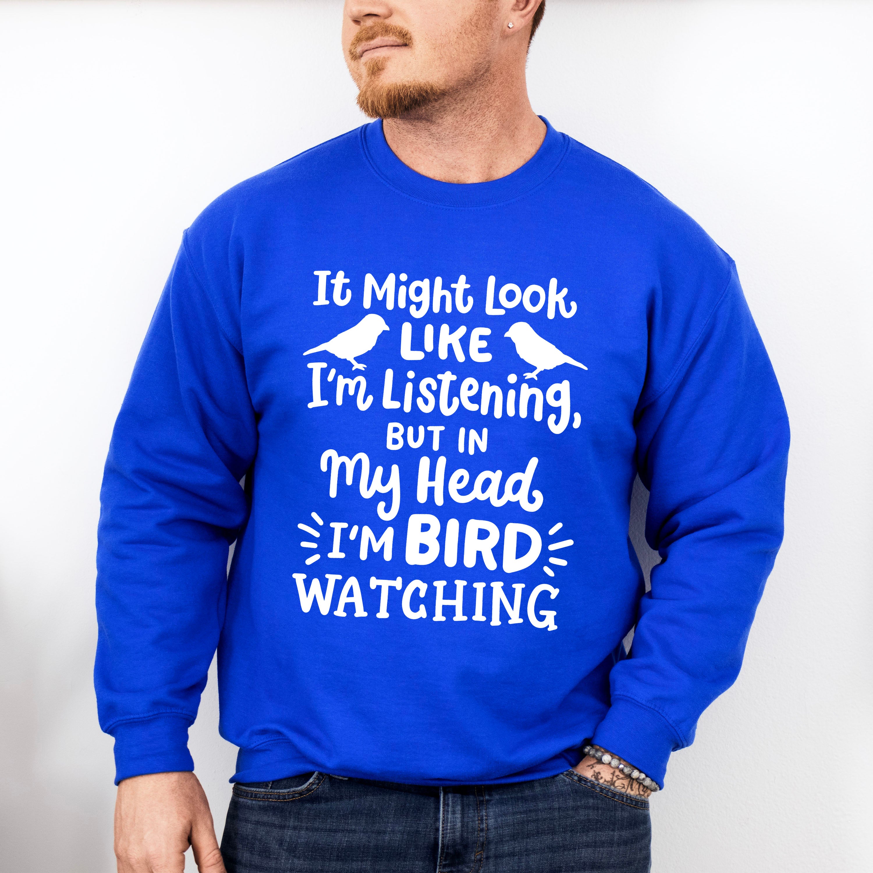 In My Head I'm Bird Watching - Birds Unisex Crewneck T-Shirt Sweatshirt Hoodie