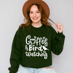 Coffee And Bird Watching - Birds Unisex Crewneck T-Shirt Sweatshirt Hoodie