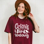 Coffee And Bird Watching - Birds Unisex Crewneck T-Shirt Sweatshirt Hoodie