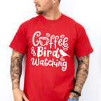 Coffee And Bird Watching - Birds Unisex Crewneck T-Shirt Sweatshirt Hoodie