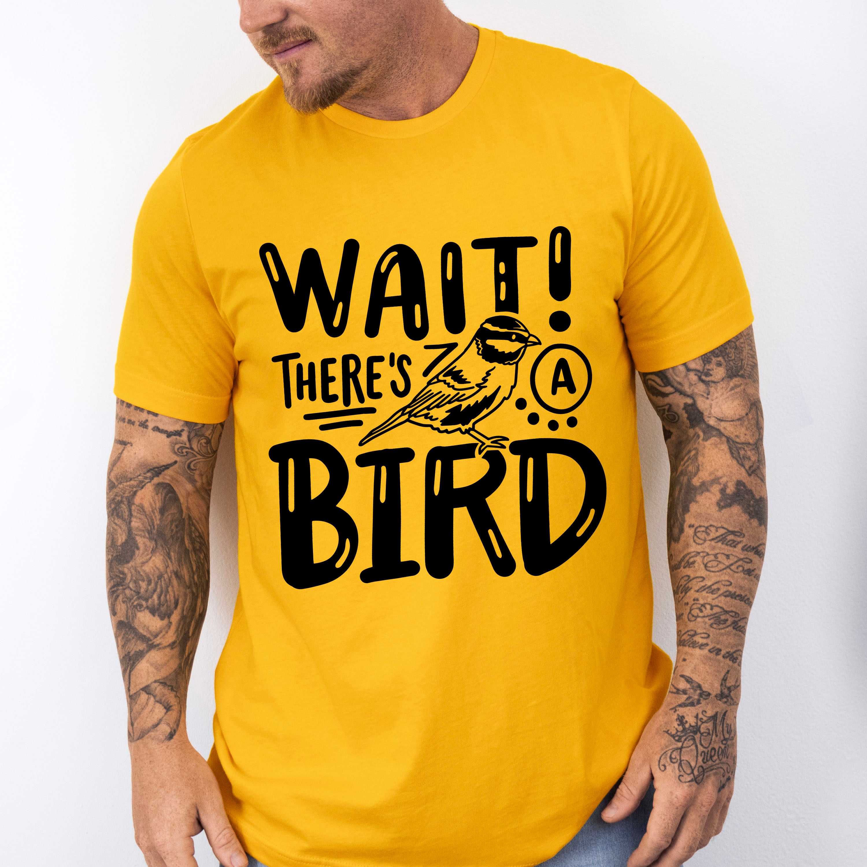 Wait There's A Bird - Birds Unisex Crewneck T-Shirt Sweatshirt Hoodie