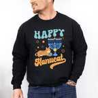 Happy Hanucat - Hanukkah Unisex Crewneck T-Shirt Sweatshirt Hoodie