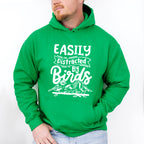 Easily Distracted By Birds Three Birds Design - Birds Unisex Crewneck T-Shirt Sweatshirt Hoodie