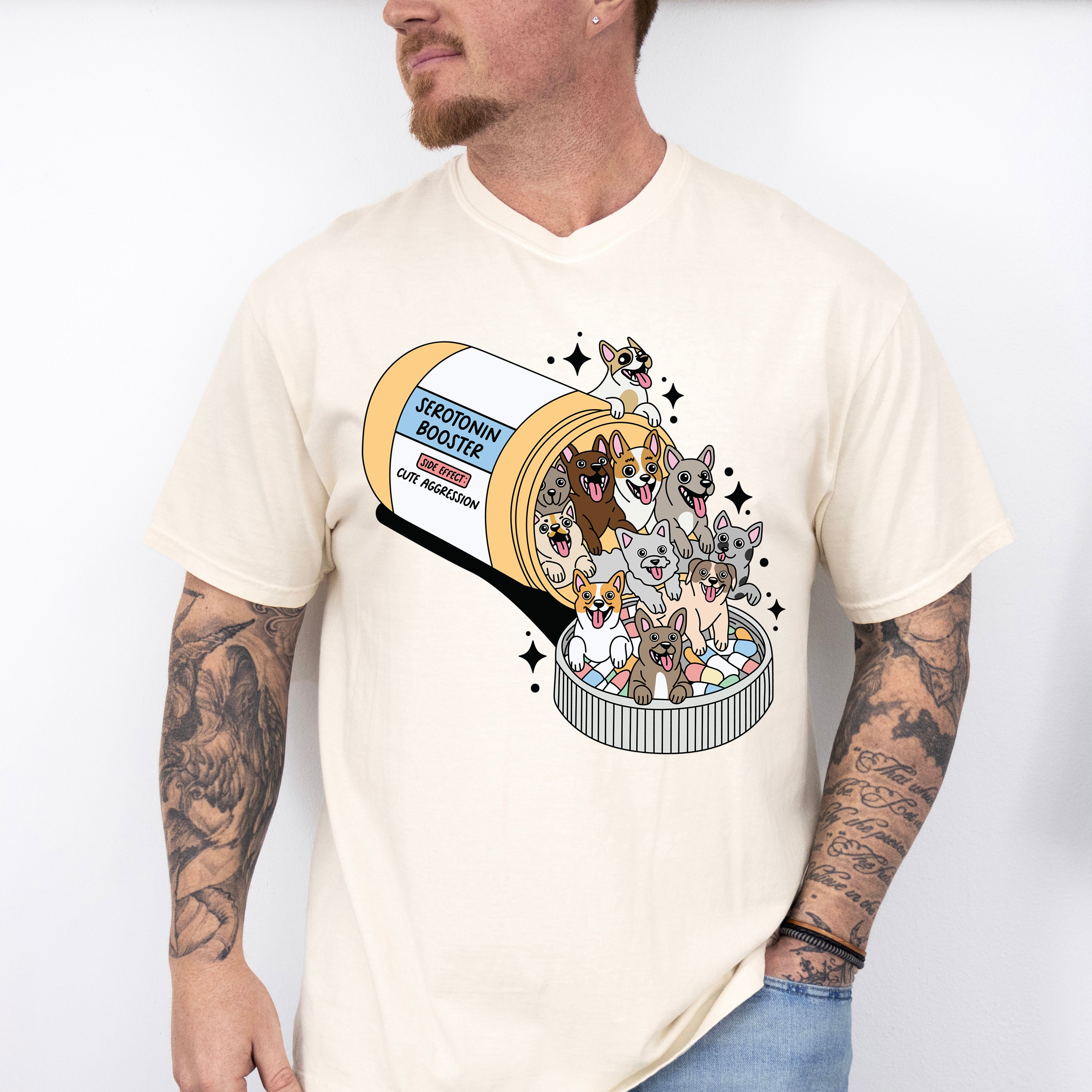 Seratonin Booster Dog Pills - Dogs Unisex Crewneck T-Shirt Sweatshirt Hoodie