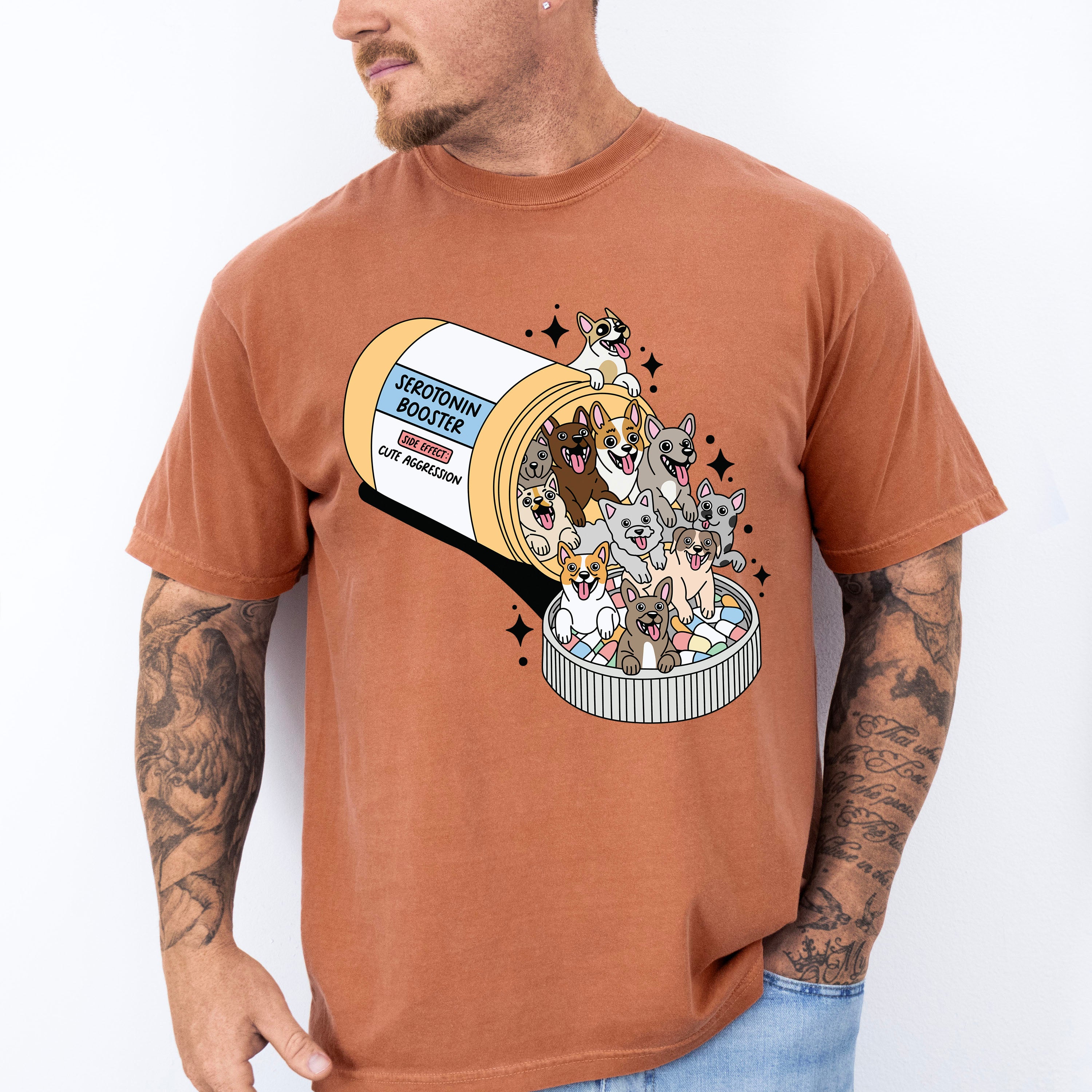 Seratonin Booster Dog Pills - Dogs Unisex Crewneck T-Shirt Sweatshirt Hoodie