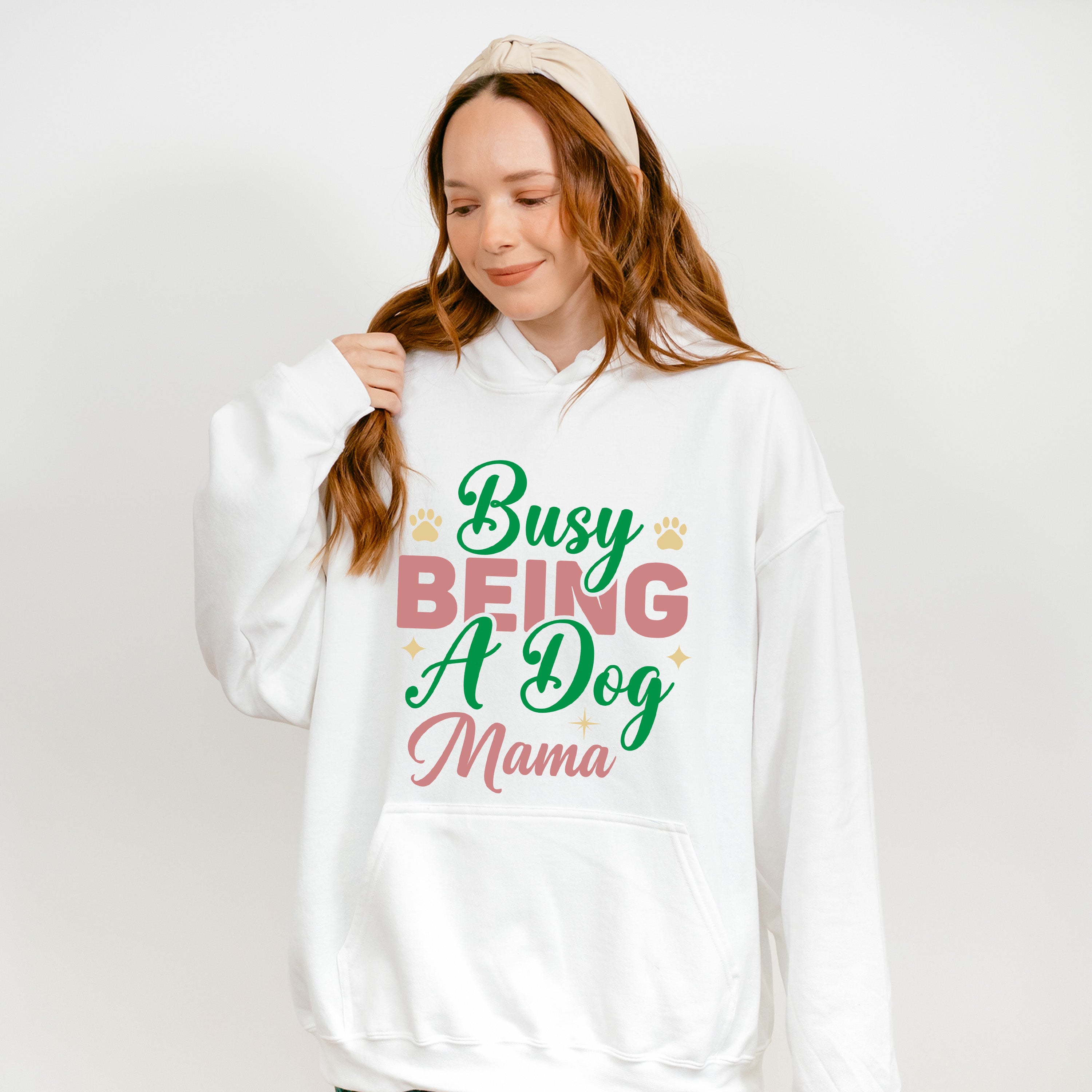 Busy Being A Dog Mama - Dogs Unisex Crewneck T-Shirt Sweatshirt Hoodie
