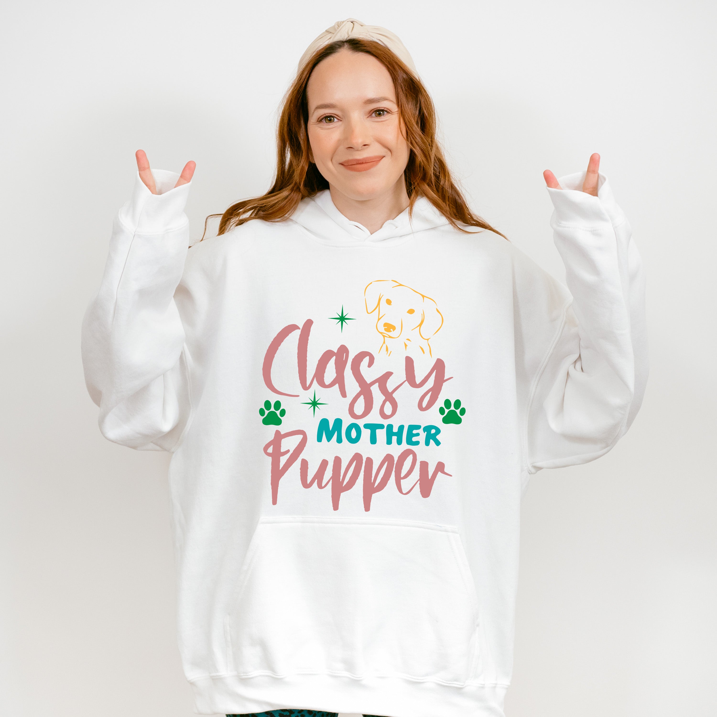 Classy Mother Pupper - Dogs Unisex Crewneck T-Shirt Sweatshirt Hoodie