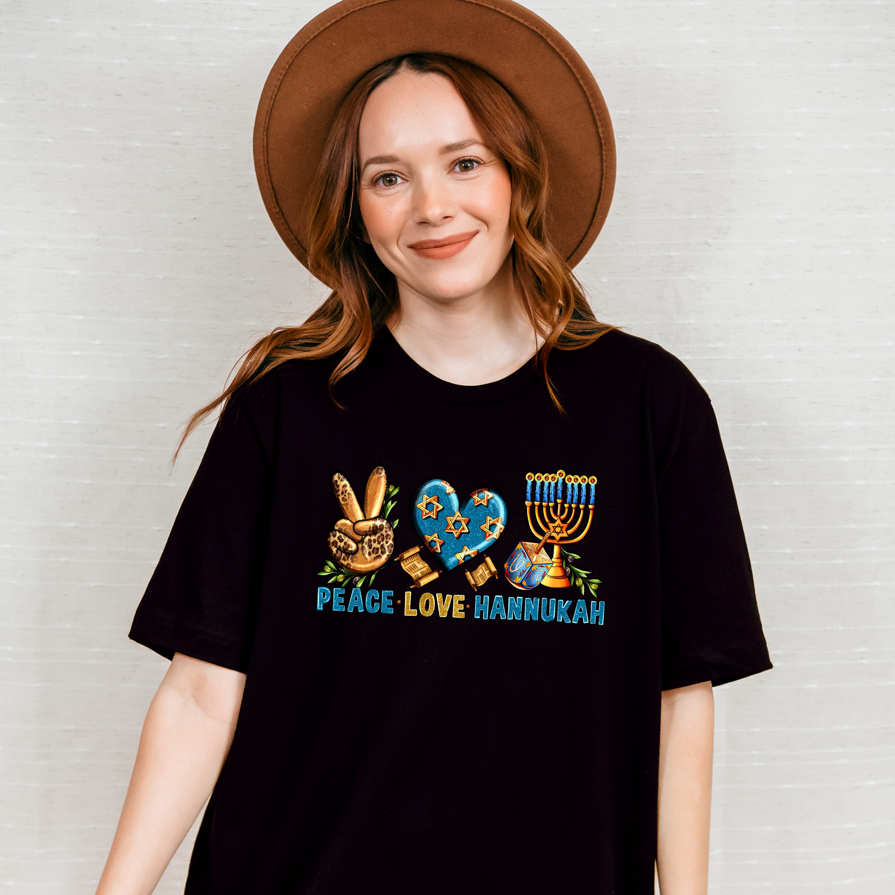 Peace Love Hanukkah - Hanukka Unisex Crewneck T-Shirt Sweatshirt Hoodie