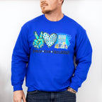 Peace Love Hanukkah Design - Hanukka Unisex Crewneck T-Shirt Sweatshirt Hoodie
