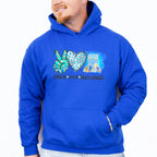 Peace Love Hanukkah Design - Hanukka Unisex Crewneck T-Shirt Sweatshirt Hoodie