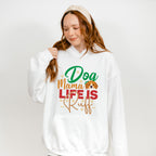 Dog Mama Life Is Ruff - Dogs Unisex Crewneck T-Shirt Sweatshirt Hoodie