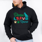 Please Love Rescue - Dogs Unisex Crewneck T-Shirt Sweatshirt Hoodie