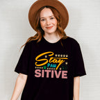Stay Pawsitive Paw Design - Dogs Unisex Crewneck T-Shirt Sweatshirt Hoodie