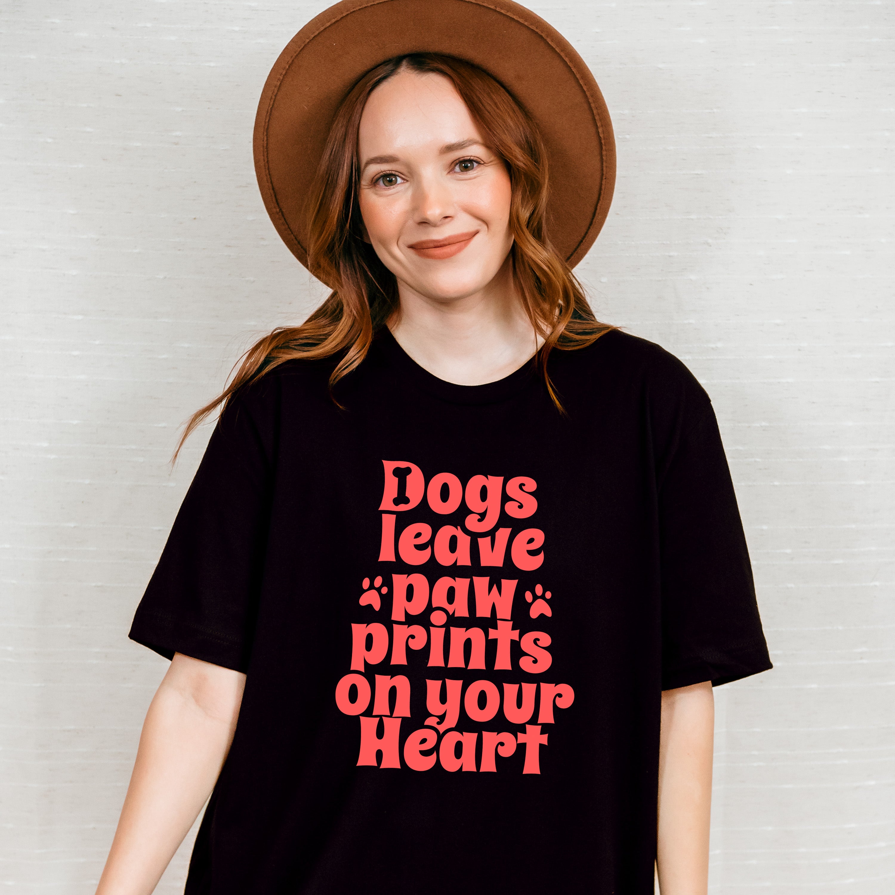 Dogs Leave Paw Prints On Your Heart - Dogs Unisex Crewneck T-Shirt Sweatshirt Hoodie