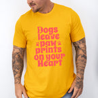 Dogs Leave Paw Prints On Your Heart - Dogs Unisex Crewneck T-Shirt Sweatshirt Hoodie