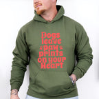 Dogs Leave Paw Prints On Your Heart - Dogs Unisex Crewneck T-Shirt Sweatshirt Hoodie