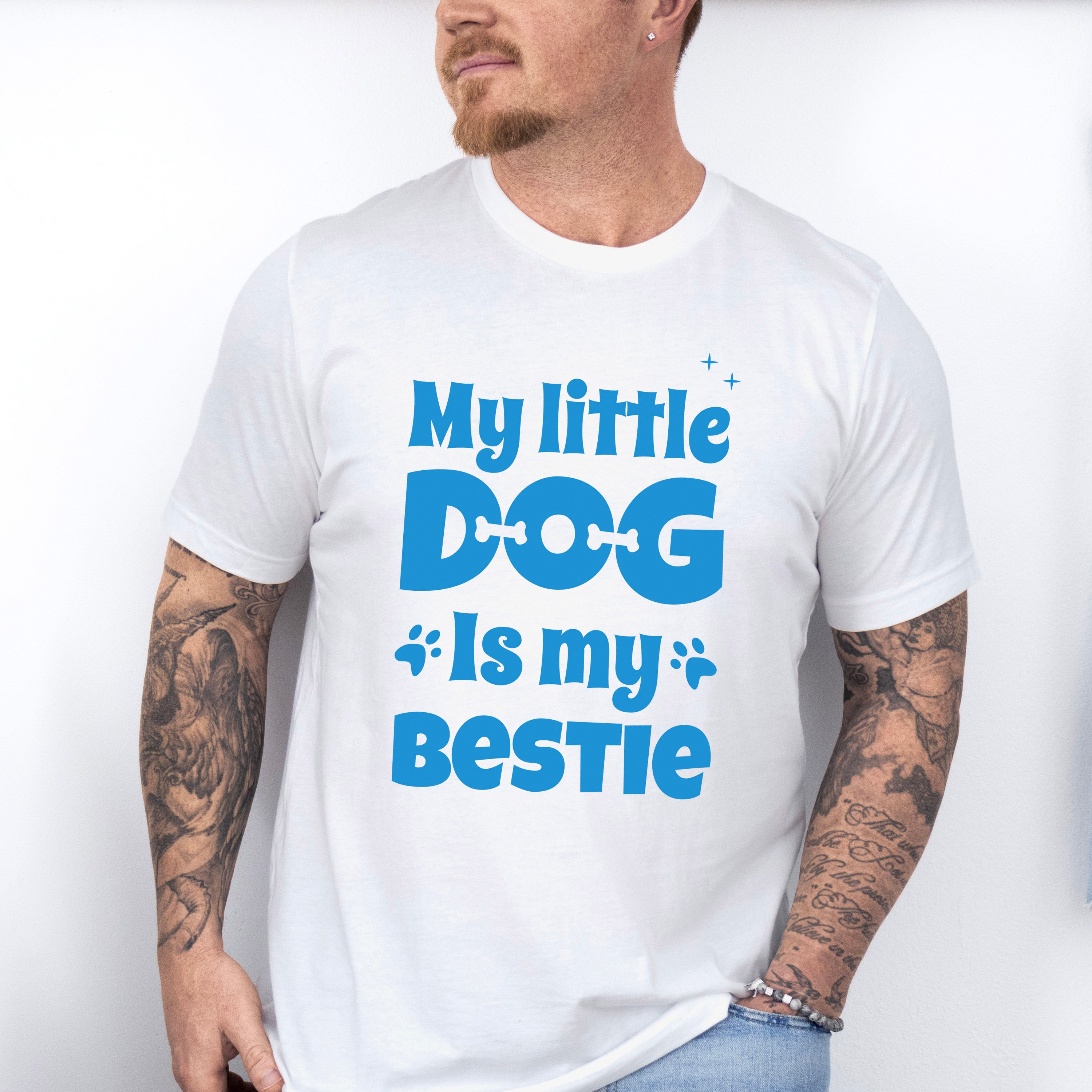 My Little Dog Is My Bestie - Dogs Unisex Crewneck T-Shirt Sweatshirt Hoodie