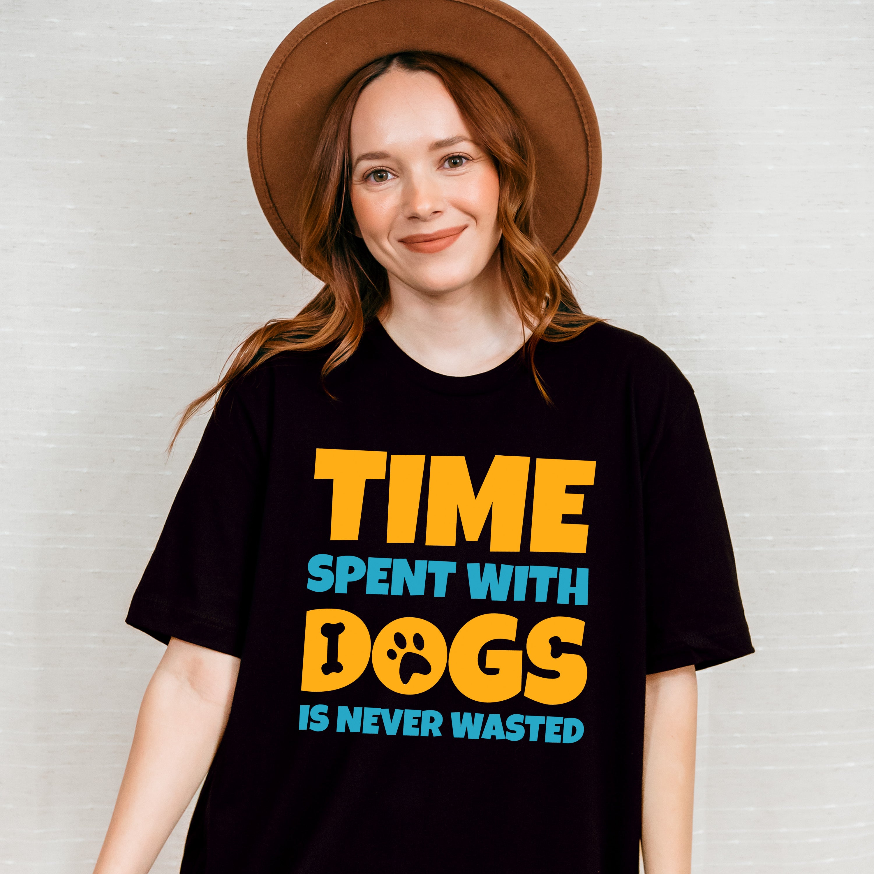 Time Spent With Dogs Is Never Wasted - Dogs Unisex Crewneck T-Shirt Sweatshirt Hoodie